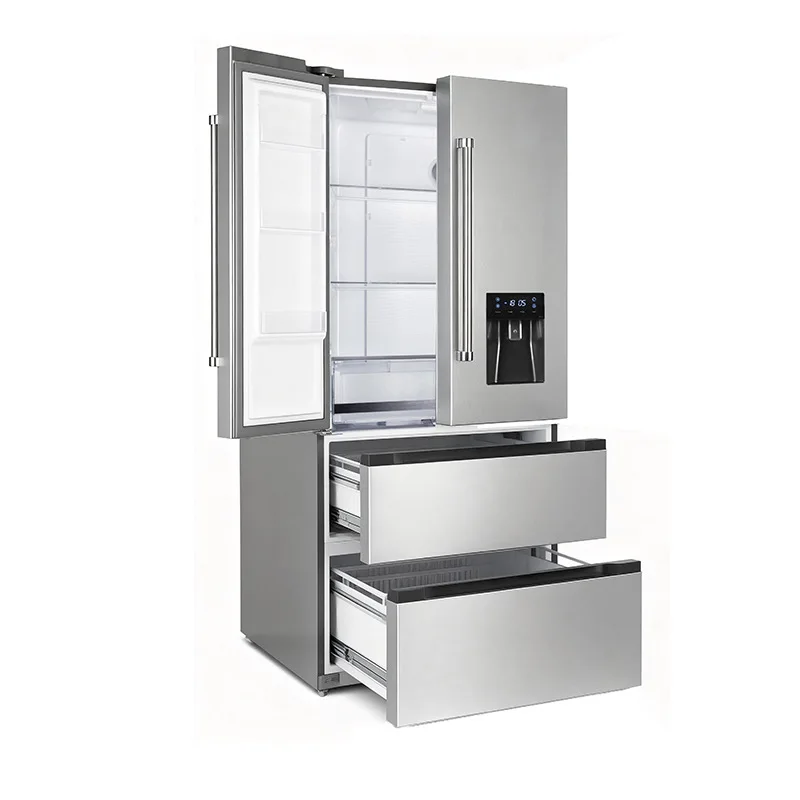 220V Custom Version 510L Stainless Steel French Multi-Door Refrigerator Black Silver Inverter Frost-Free Air Cooling Class
220V Custom Version 510L Stainless Steel French Multi-Door Refrigerator Black Silver Inverter Frost-Free Air Cooling Class