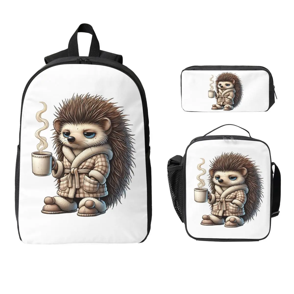 Tired Hedgehog Backpack Boys Girls BookBag School Bag Laptop Shoulder Bags 3ps Insulated Lunch Bag Pencil Case
Tired Hedgehog Backpack Boys Girls BookBag School Bag Laptop Shoulder Bags 3ps Insulated Lunch Bag Pencil Case