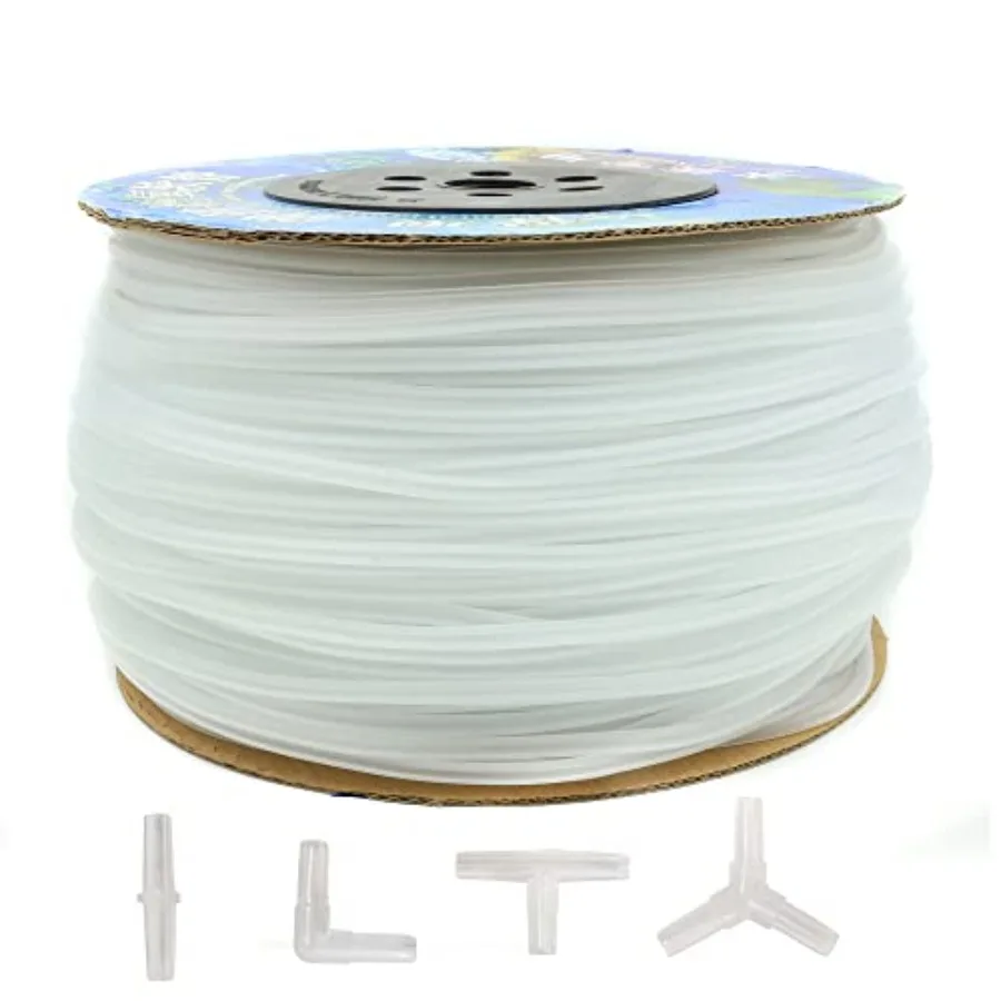 600 Feet Standard 3/16" Flexible Airline Tubing with Connectors for Aquariums Terrariums and Hydroponics
600 Feet Standard 3/16" Flexible Airline Tubing with Connectors for Aquariums Terrariums and Hydroponics