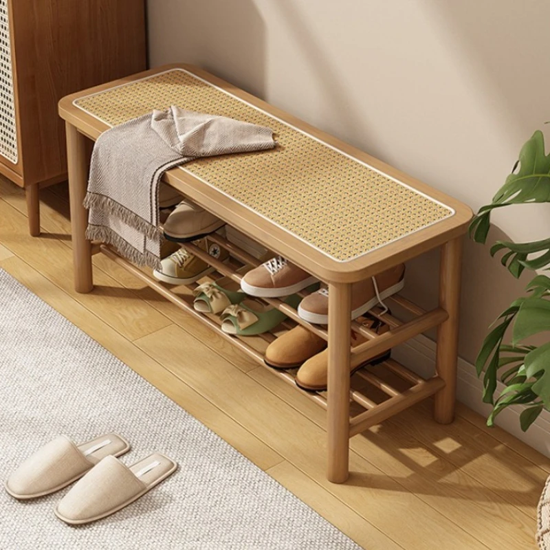 Durable Solid wood shoe changing stool household entry shoe stool rattan woven stool entrance shoe rack
Durable Solid wood shoe changing stool household entry shoe stool rattan woven stool entrance shoe rack