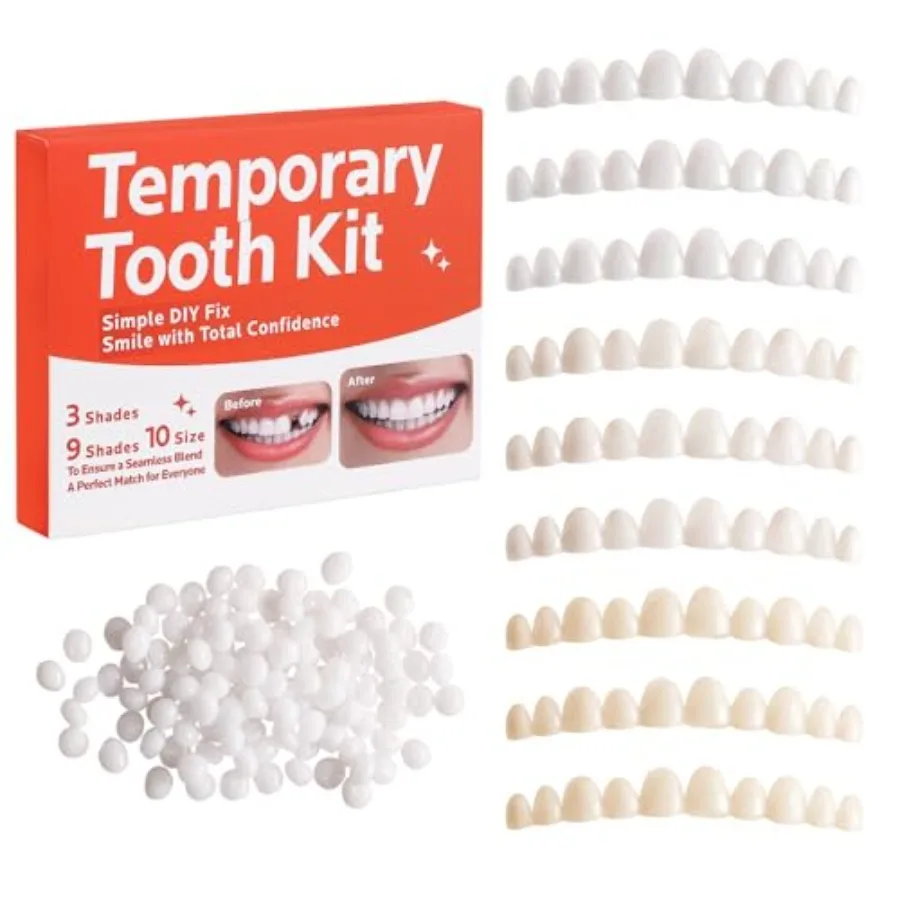 Tooth Repair kit for Filling The Missing Broken Tooth and Gaps-Moldable Fake Teeth and Thermal Beads Replacement Kit for Women
Tooth Repair kit for Filling The Missing Broken Tooth and Gaps-Moldable Fake Teeth and Thermal Beads Replacement Kit for Women