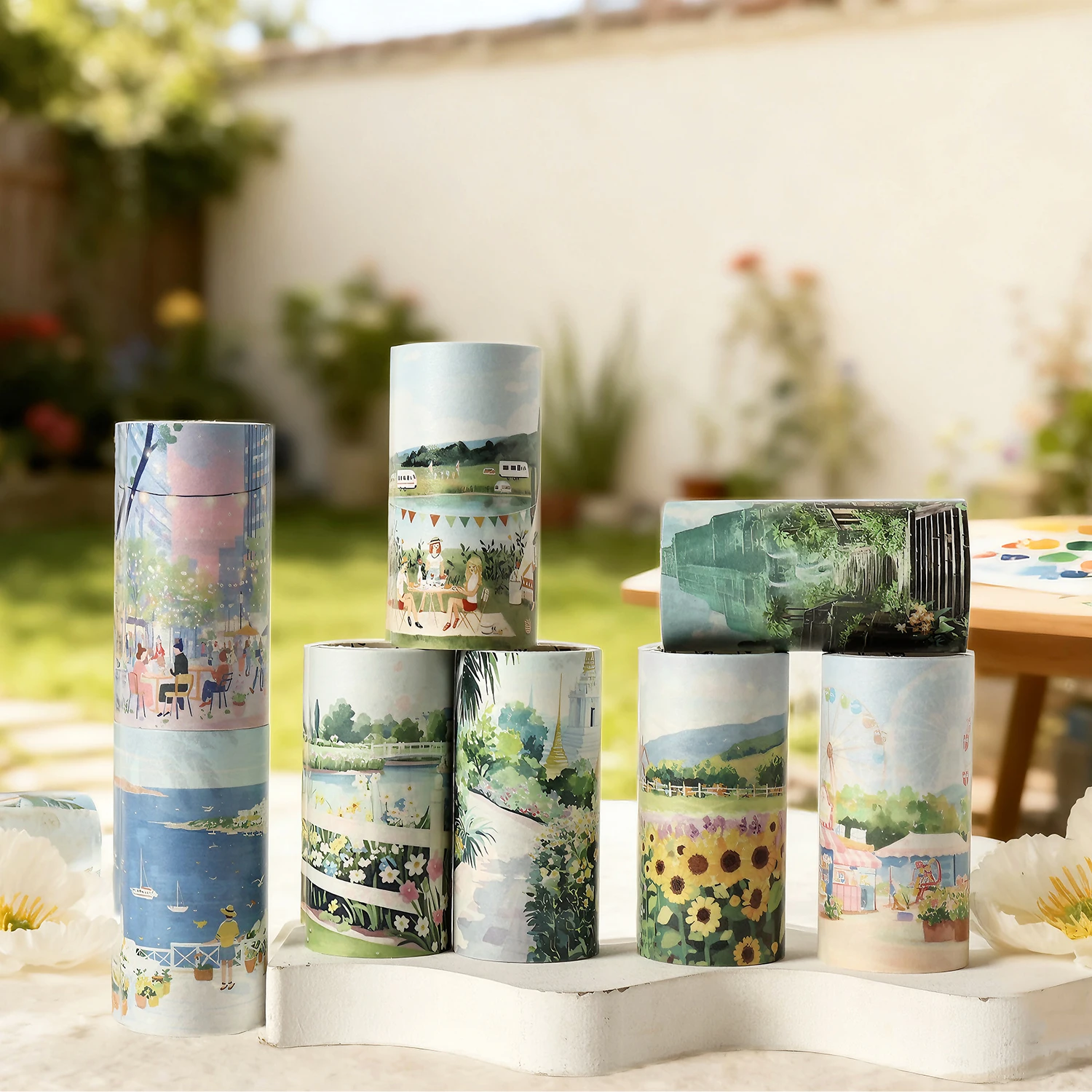 4 рулона/компл., серия Fun Landscape, лента Ins Landscape Washi, креативный справочник, материал для скрапбукинга «сделай сам», эстетическая малярная лента
4 рулона/компл., серия Fun Landscape, лента Ins Landscape Washi, креативный справочник, материал для скрапбукинга «сделай сам», эстетическая малярная лента