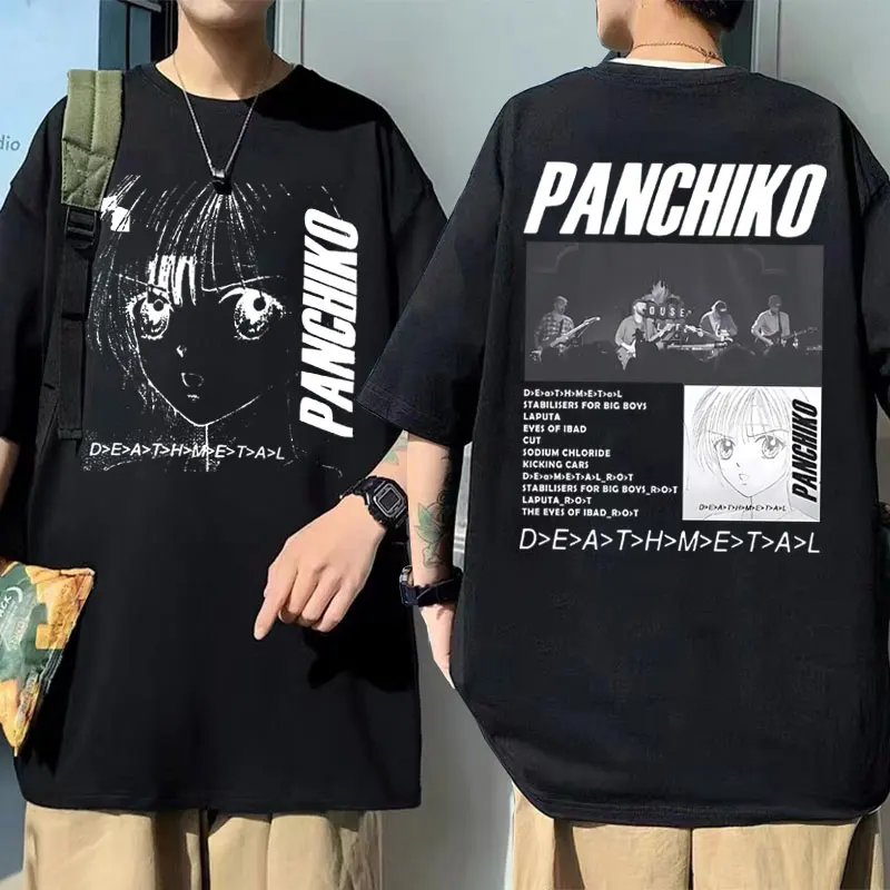 Rock Band Panchiko DEATHMETAL Album Double Sided Graphic T Shirts Men's Cotton Tshirt Men Women Gothic Vintage Oversized T-shirt
Rock Band Panchiko DEATHMETAL Album Double Sided Graphic T Shirts Men's Cotton Tshirt Men Women Gothic Vintage Oversized T-shirt