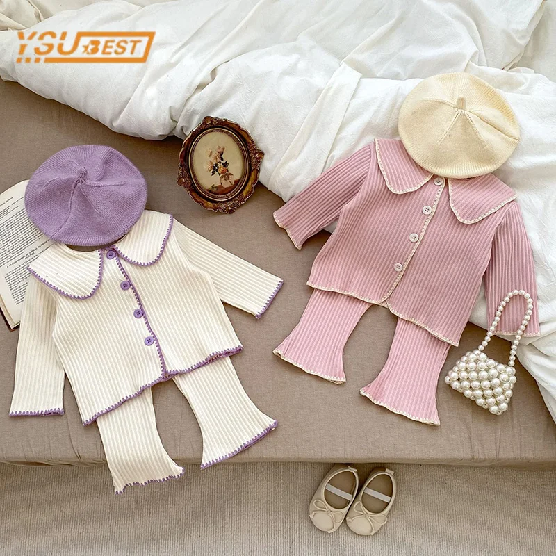 Infant Baby Girls Long Sleeves Sweet Solid Color Tops + Pants Clothing Set 2Pcs Spring Kids Baby Girls Children's Suit
Infant Baby Girls Long Sleeves Sweet Solid Color Tops + Pants Clothing Set 2Pcs Spring Kids Baby Girls Children's Suit