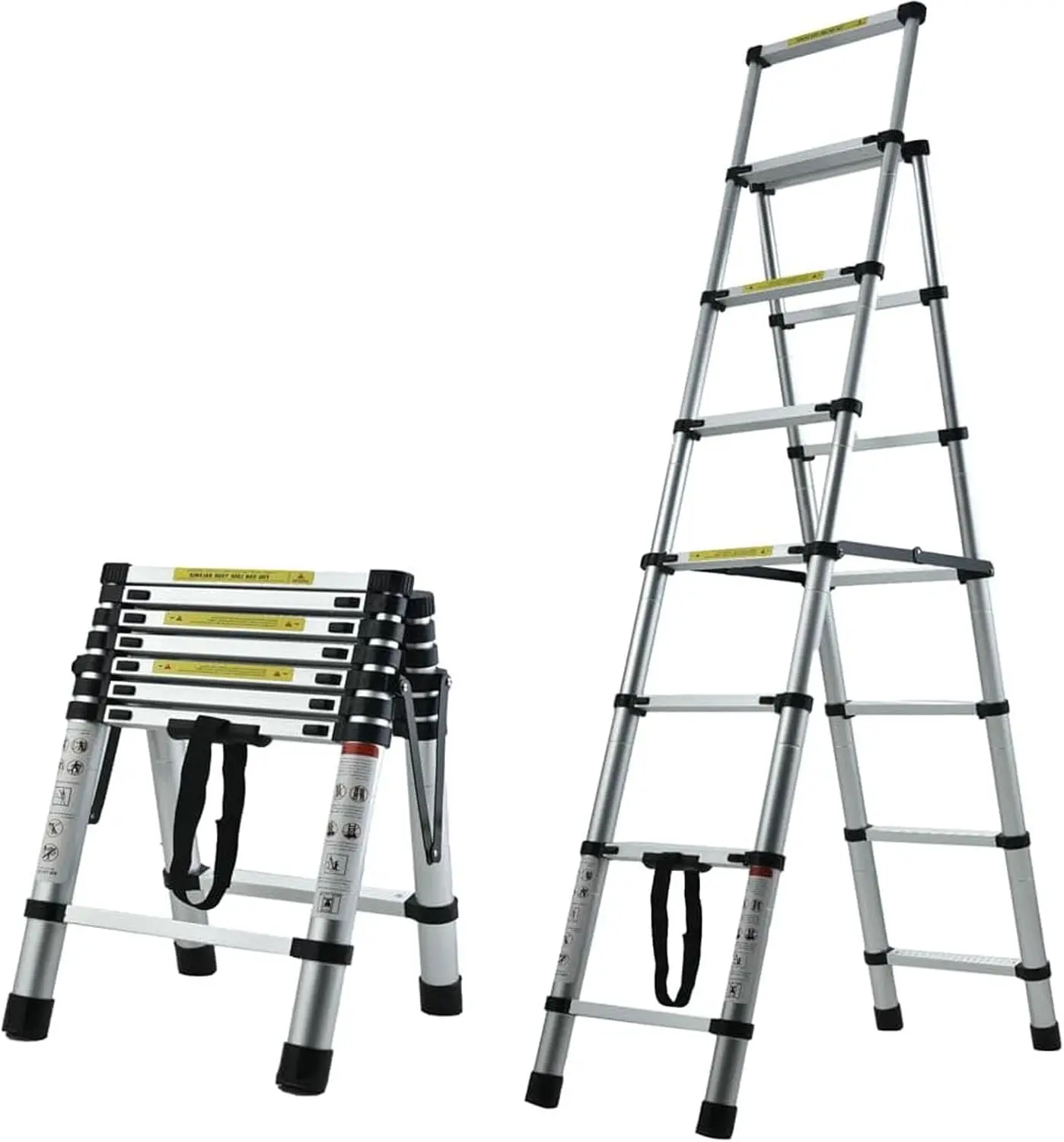 6+7 Steps Ladder Telescoping Ladder Folding Step Ladder Aluminum 330 LBS Capacity for Home&Kitchen(2+2.3m)
6+7 Steps Ladder Telescoping Ladder Folding Step Ladder Aluminum 330 LBS Capacity for Home&Kitchen(2+2.3m)