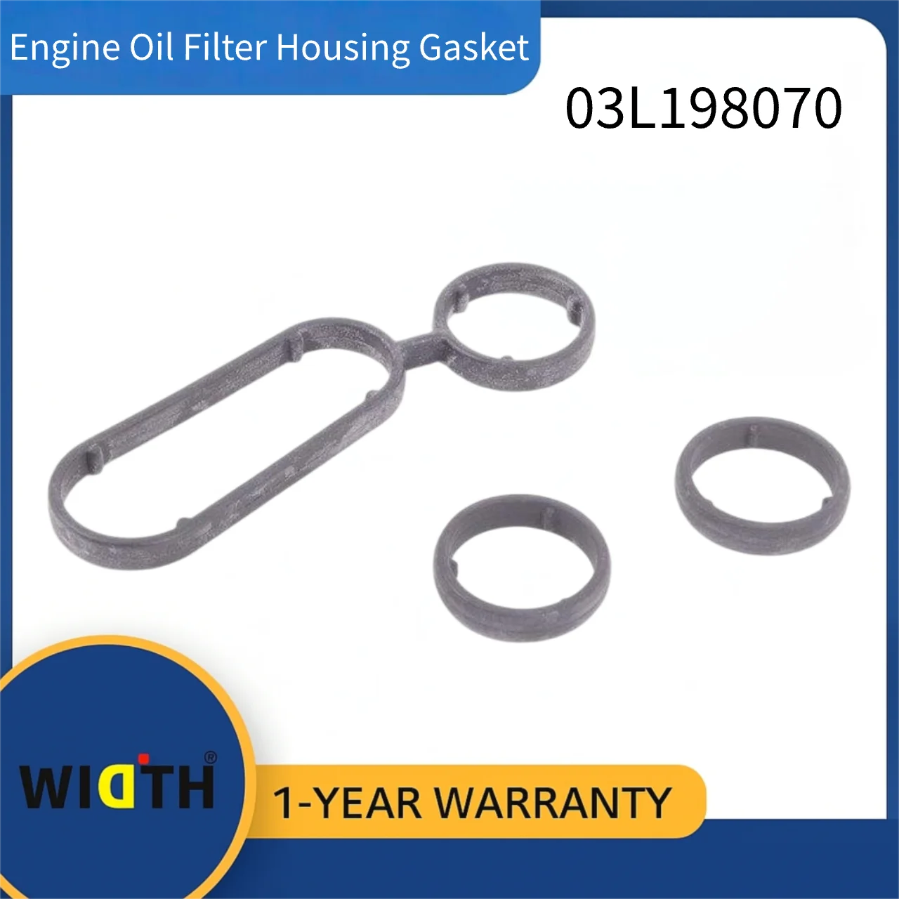 03L198070 Engine Oil Filter Housing Gasket for Volkswagen Tiguan Multivan AMAROK Golf Audi A1 Q3 A6 2003-2016 | OE Replacement
03L198070 Engine Oil Filter Housing Gasket for Volkswagen Tiguan Multivan AMAROK Golf Audi A1 Q3 A6 2003-2016 | OE Replacement