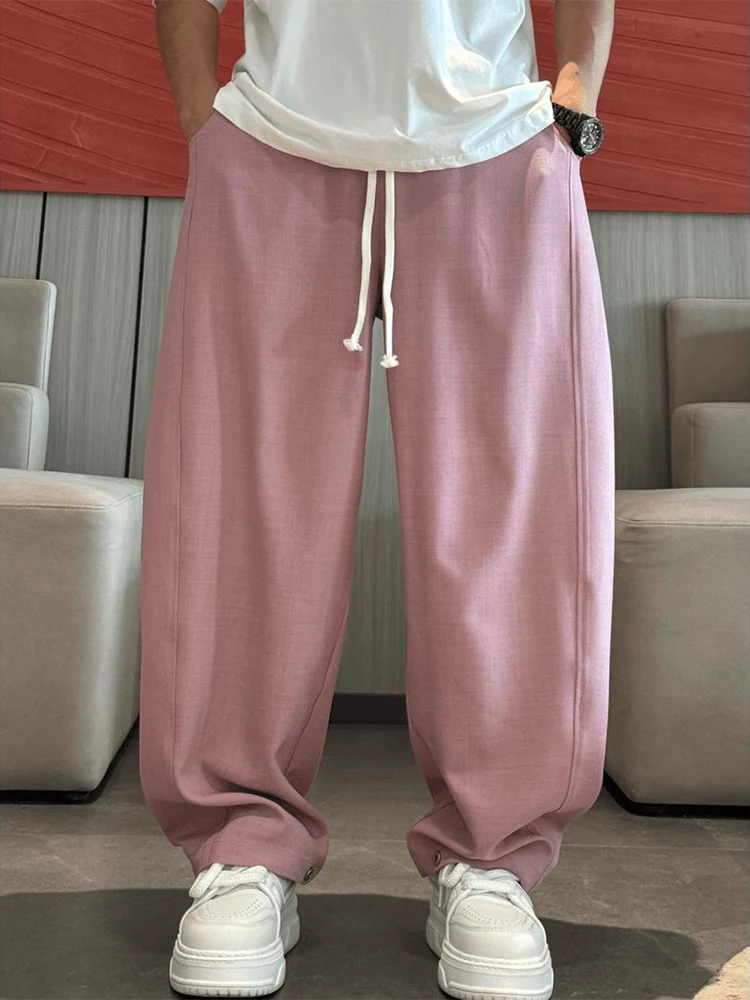 Summer Men's Casual Pants Silk Lightweight Comfortable Cool Breathable Wide Leg Youth Versatile Drapey Straight Leg Trousers
Summer Men's Casual Pants Silk Lightweight Comfortable Cool Breathable Wide Leg Youth Versatile Drapey Straight Leg Trousers