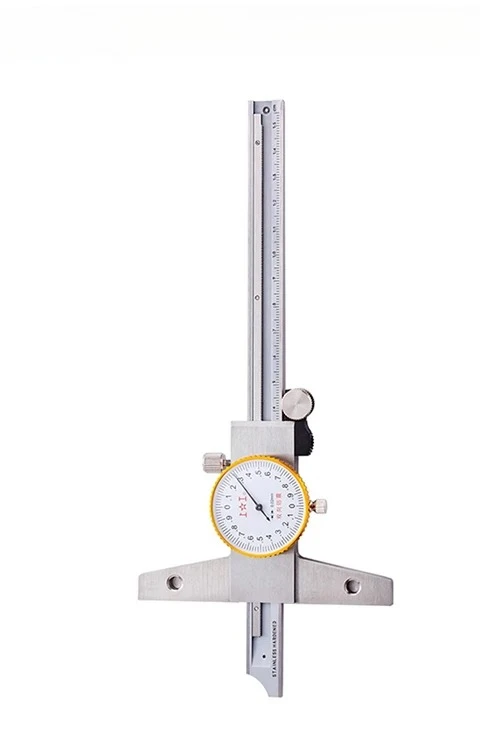 Stainless steel depth vernier caliper with gauge 0-300mm for measuring depth with gauge
Stainless steel depth vernier caliper with gauge 0-300mm for measuring depth with gauge
