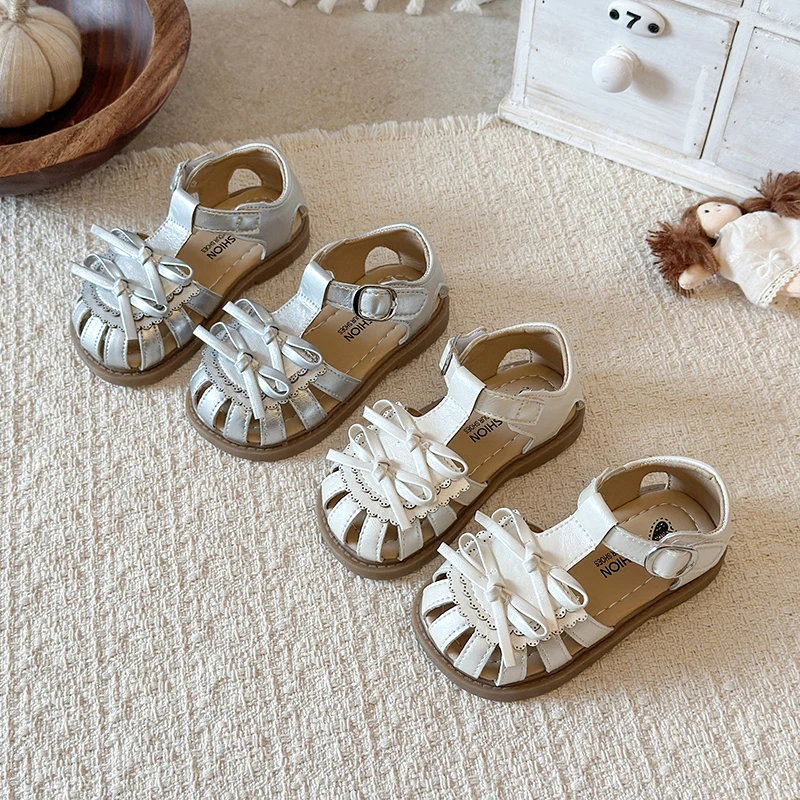 Girls Toes Capped Sandals with Bow-knot Children Summer Beach Shoes Lace Trim Kids Hollow Out Princess Shoes Size 21-30
Girls Toes Capped Sandals with Bow-knot Children Summer Beach Shoes Lace Trim Kids Hollow Out Princess Shoes Size 21-30