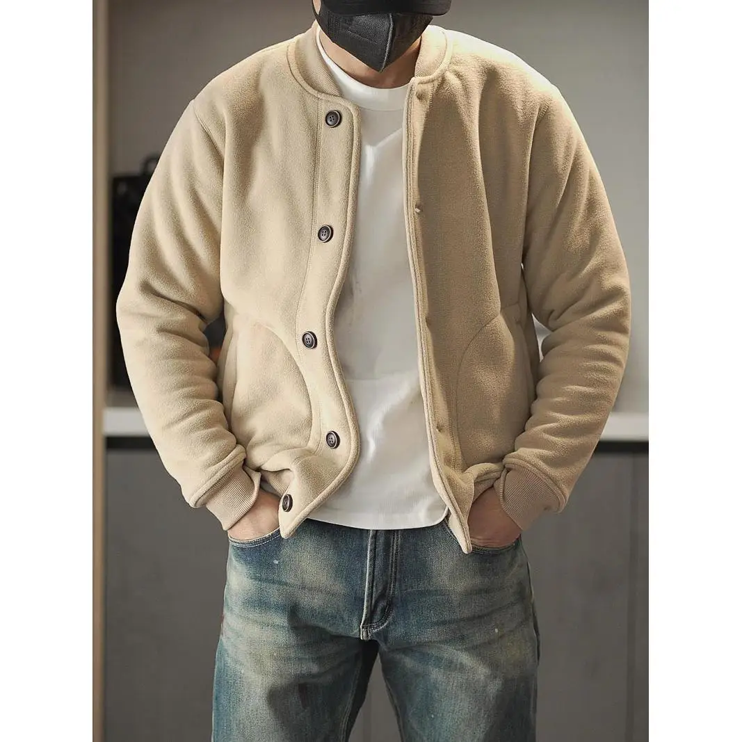 Thiened Fce на подкладке осень-зима мужская джатовая толстовка с бейсбольным воротником MA ретро Ameika верхняя одежда для холодной погоды пальто
Thiened Fce на подкладке осень-зима мужская джатовая толстовка с бейсбольным воротником MA ретро Ameika верхняя одежда для холодной погоды пальто