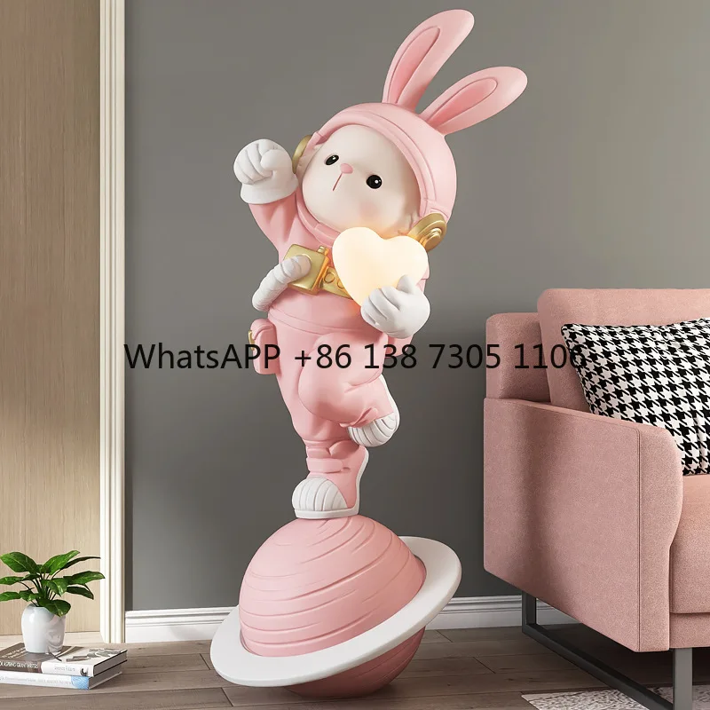 Housewarming gift, large aerospace rabbit, living room floor-to-ceiling ornament, TV cabinet, home decoration next to the sofa
Housewarming gift, large aerospace rabbit, living room floor-to-ceiling ornament, TV cabinet, home decoration next to the sofa