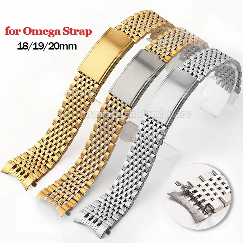 18mm 19mm 20mm Stainless Steel Watch Strap for Omega Bracelet Ultra-thin Wrist Band Metal Folding Buckle Strap Watch Accessories
18mm 19mm 20mm Stainless Steel Watch Strap for Omega Bracelet Ultra-thin Wrist Band Metal Folding Buckle Strap Watch Accessories