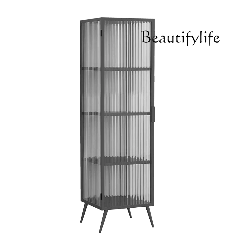 light luxury wrought iron display cabinet Changhong glass dining side cabinet small apartment living room storage cabinet 
light luxury wrought iron display cabinet Changhong glass dining side cabinet small apartment living room storage cabinet