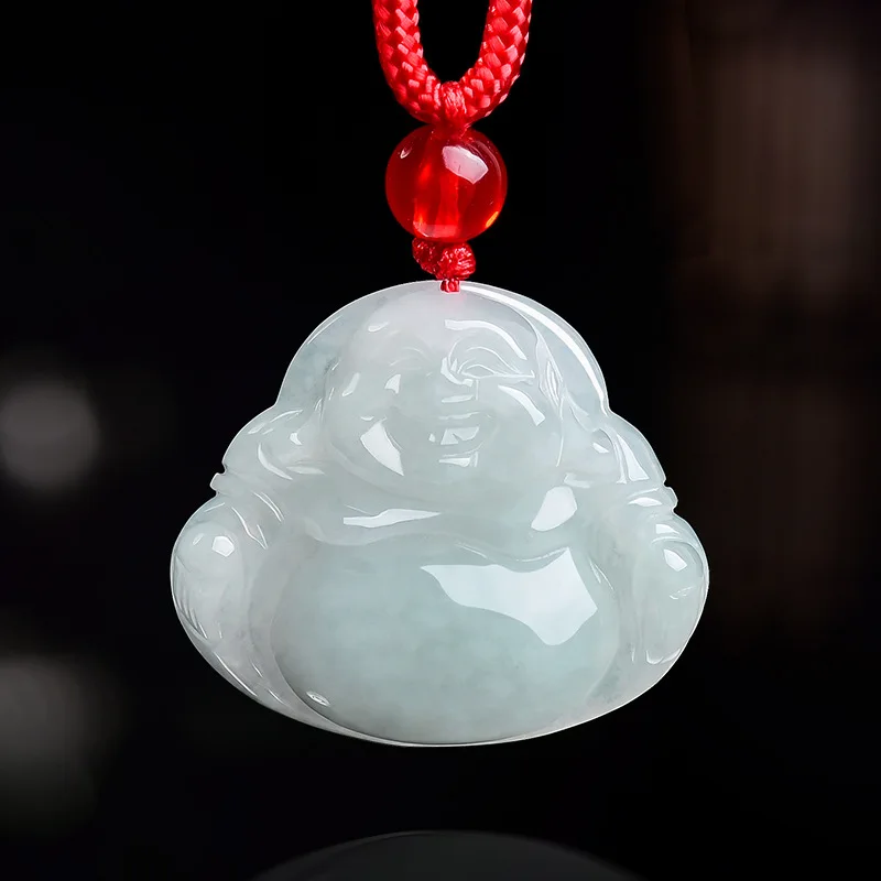 Natural Real Emerald Jade Maitreya Buddha Pendant Necklace Carved Charm Jadeite Jewelry Fashion Amulet Woman Gifts Certificate
Natural Real Emerald Jade Maitreya Buddha Pendant Necklace Carved Charm Jadeite Jewelry Fashion Amulet Woman Gifts Certificate