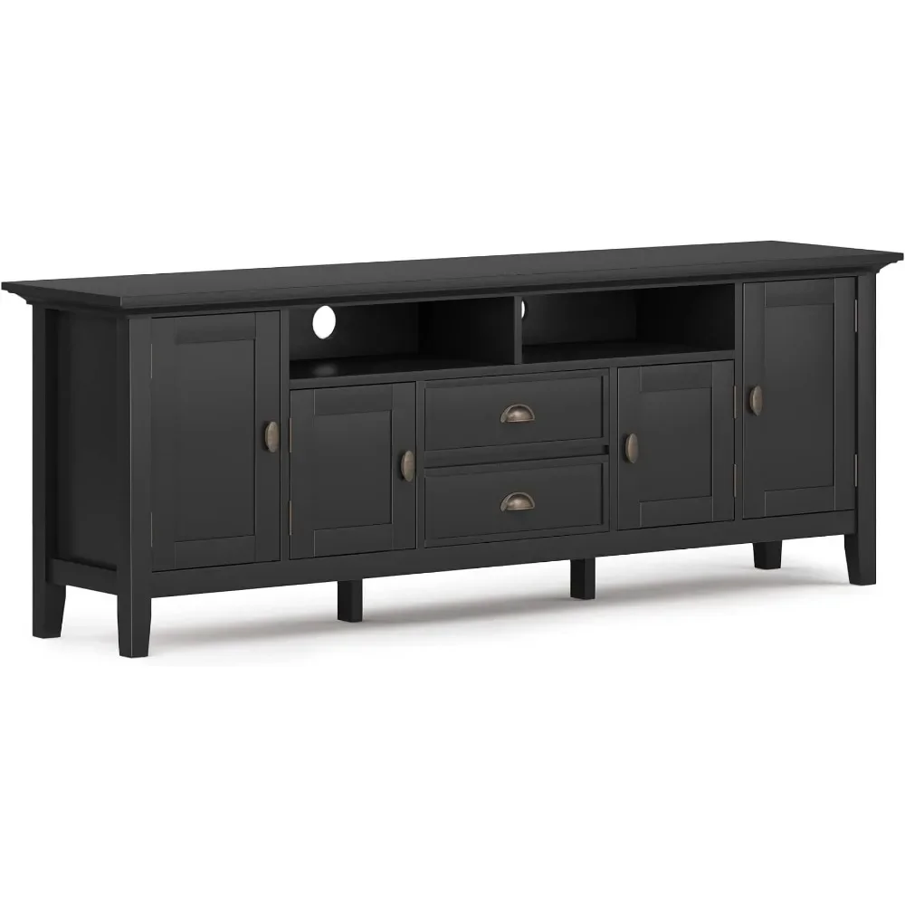 SOLID WOOD 72 Inch Wide Transitional TV Media Stand in Black For TVs Up to 80 Inches Modern Living Room Tv Cabinet Freight free
SOLID WOOD 72 Inch Wide Transitional TV Media Stand in Black For TVs Up to 80 Inches Modern Living Room Tv Cabinet Freight free