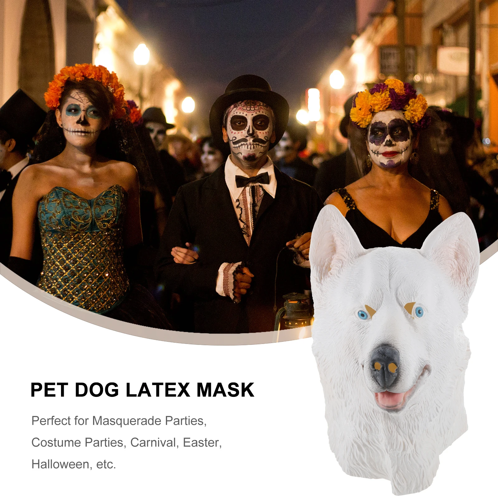 Stylish Dog Latex Mask Breathable Design Eco-Friendly Props Perfect for Costume Parties Halloween
Stylish Dog Latex Mask Breathable Design Eco-Friendly Props Perfect for Costume Parties Halloween