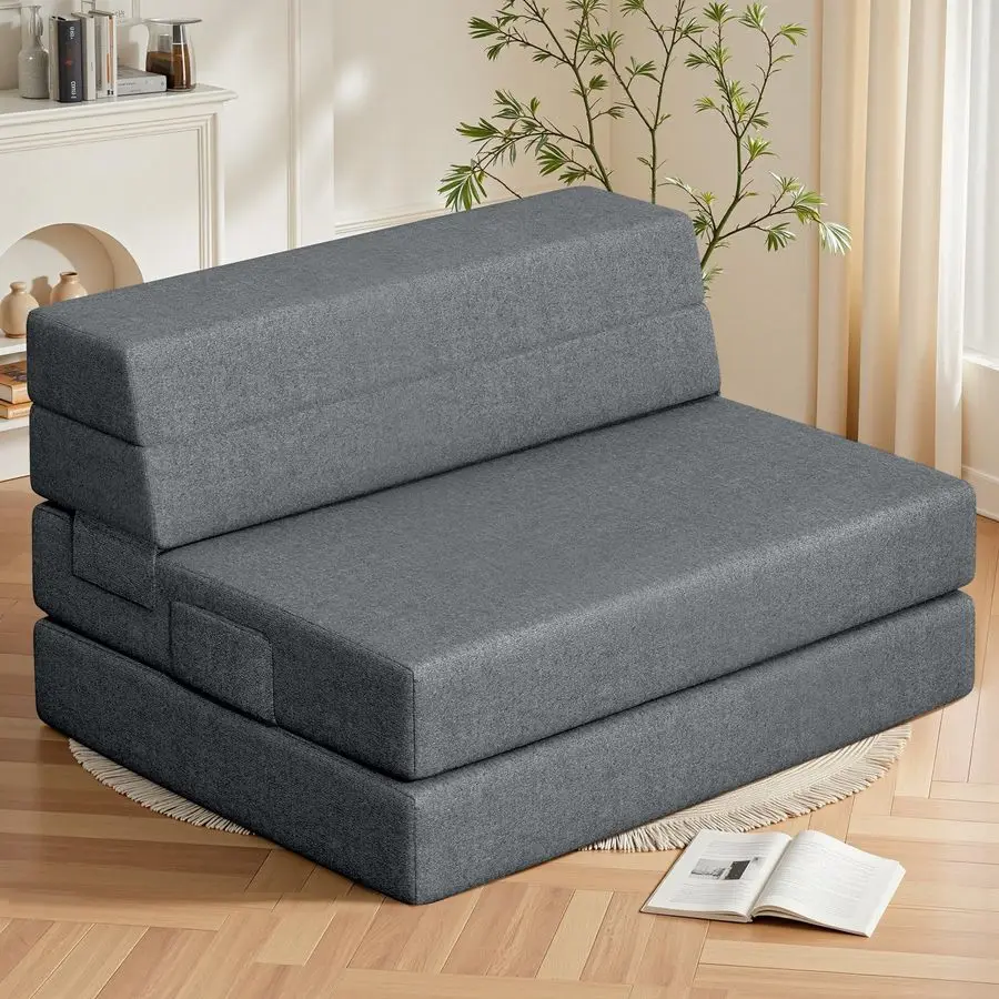 Foldable Sofa Bed Twin, Sleeper Sofa Bed Couch for Guests, 6 Inches Fourfold Foam Folding Chair for Home and Livingroom, Washab
Foldable Sofa Bed Twin, Sleeper Sofa Bed Couch for Guests, 6 Inches Fourfold Foam Folding Chair for Home and Livingroom, Washab