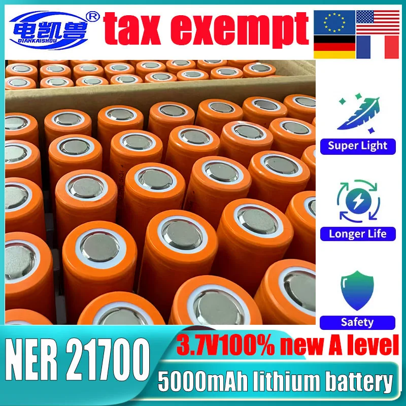 100% новый оригинальный литий-ионный аккумулятор 3,7 В 5 Ач 21700 5000 мАч 3C аккумулятор с высоким разрядом для электроинструментов
100% новый оригинальный литий-ионный аккумулятор 3,7 В 5 Ач 21700 5000 мАч 3C аккумулятор с высоким разрядом для электроинструментов