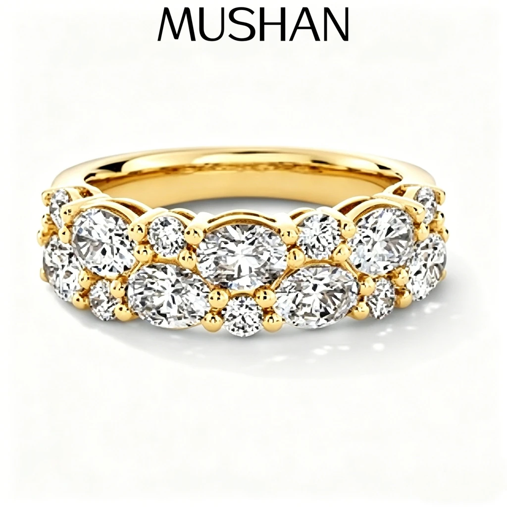 MUSHAN Custom Jewelry 925 Sterling Silver Ring Moissanite D Color VVS1 Designer Statement Classic Pure Oval Rings Diamond
MUSHAN Custom Jewelry 925 Sterling Silver Ring Moissanite D Color VVS1 Designer Statement Classic Pure Oval Rings Diamond