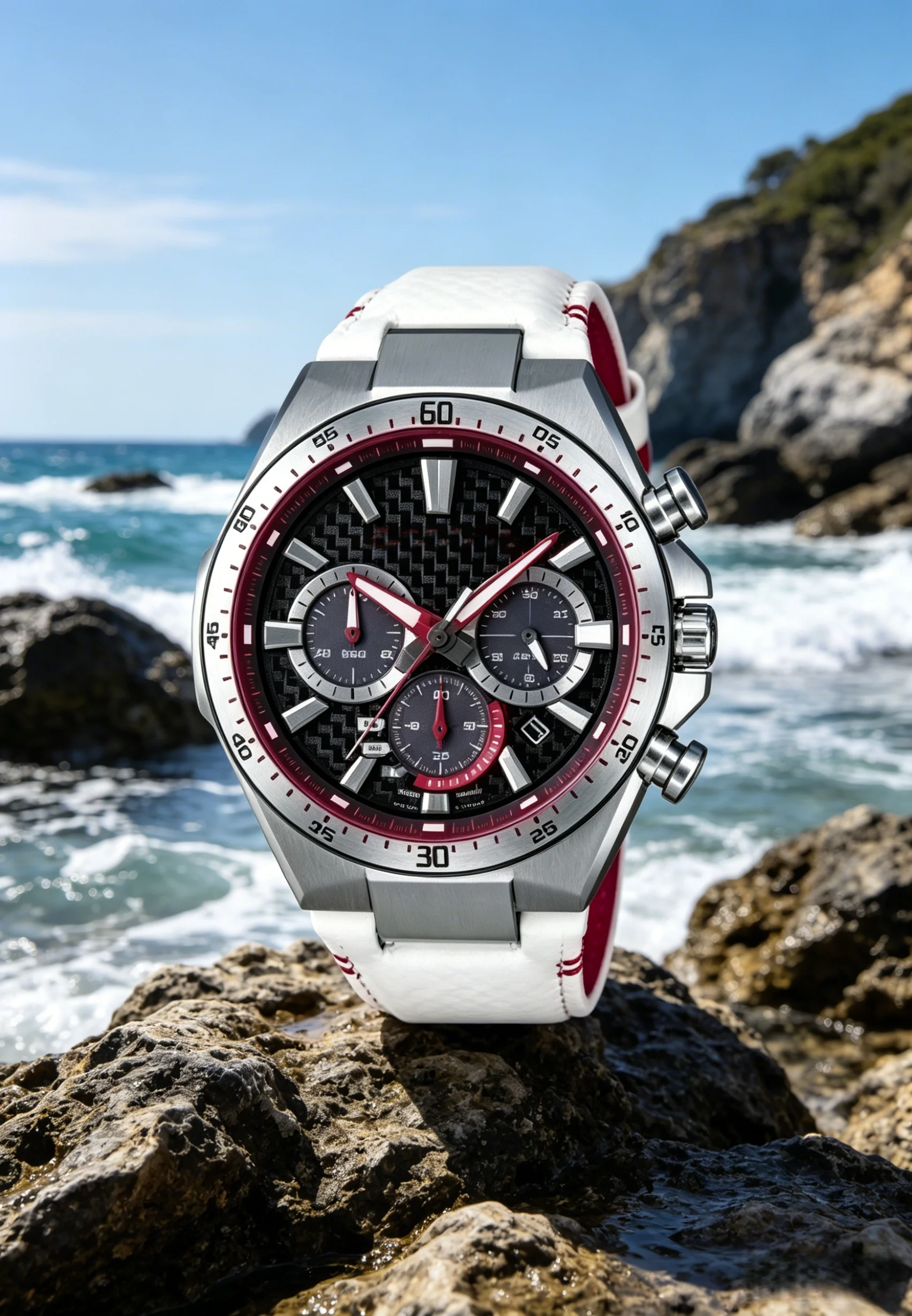 Brand-new Racing Commemorative Limited Edition Series: Stylish genuine leather strap design, full functionality
Brand-new Racing Commemorative Limited Edition Series: Stylish genuine leather strap design, full functionality