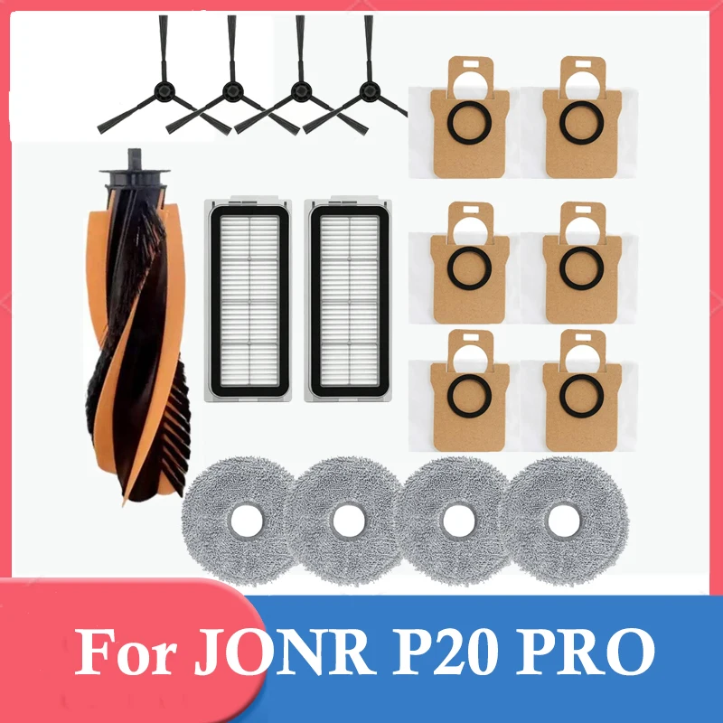 Для робота-пылесоса JONR P20 PRO/T5 Pro, аксессуары, основная боковая щетка, фильтр Hepa, швабра, тканевый мешок для пыли, замена
Для робота-пылесоса JONR P20 PRO/T5 Pro, аксессуары, основная боковая щетка, фильтр Hepa, швабра, тканевый мешок для пыли, замена