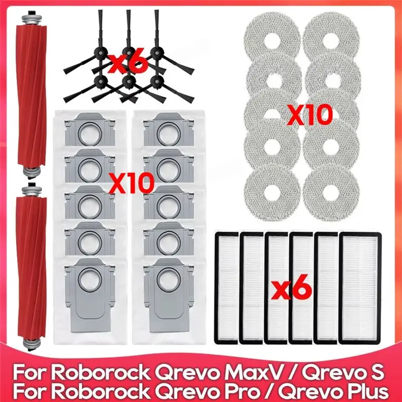 Запчасти для пылесосов Roborock Qrevo S, Qrevo Pro, Qrevo Maxv, Qrevo Plus: основная и боковые щетки, фильтры, салфетки для влажной уборки, мешки для сбора пыли.
Запчасти для пылесосов Roborock Qrevo S, Qrevo Pro, Qrevo Maxv, Qrevo Plus: основная и боковые щетки, фильтры, салфетки для влажной уборки, мешки для сбора пыли.