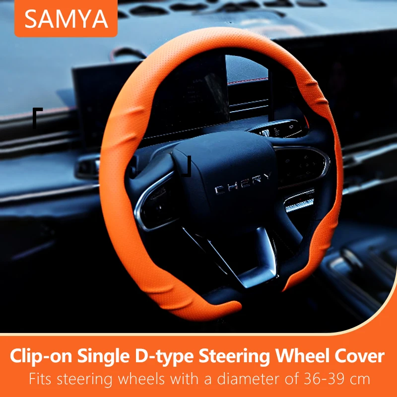 Car Steering Wheel Cover, Anti-Slip and Sweat-Absorbent, Ultra-Thin D-Type with Nappa Texture, Breathable, Universal for All Sea
Car Steering Wheel Cover, Anti-Slip and Sweat-Absorbent, Ultra-Thin D-Type with Nappa Texture, Breathable, Universal for All Sea