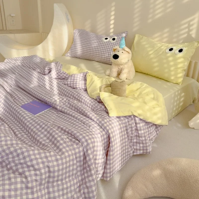 2025 new dopamine washed cloud cotton big eye series summer quilt four-piece three-piece set single piece summer quilt cool
2025 new dopamine washed cloud cotton big eye series summer quilt four-piece three-piece set single piece summer quilt cool