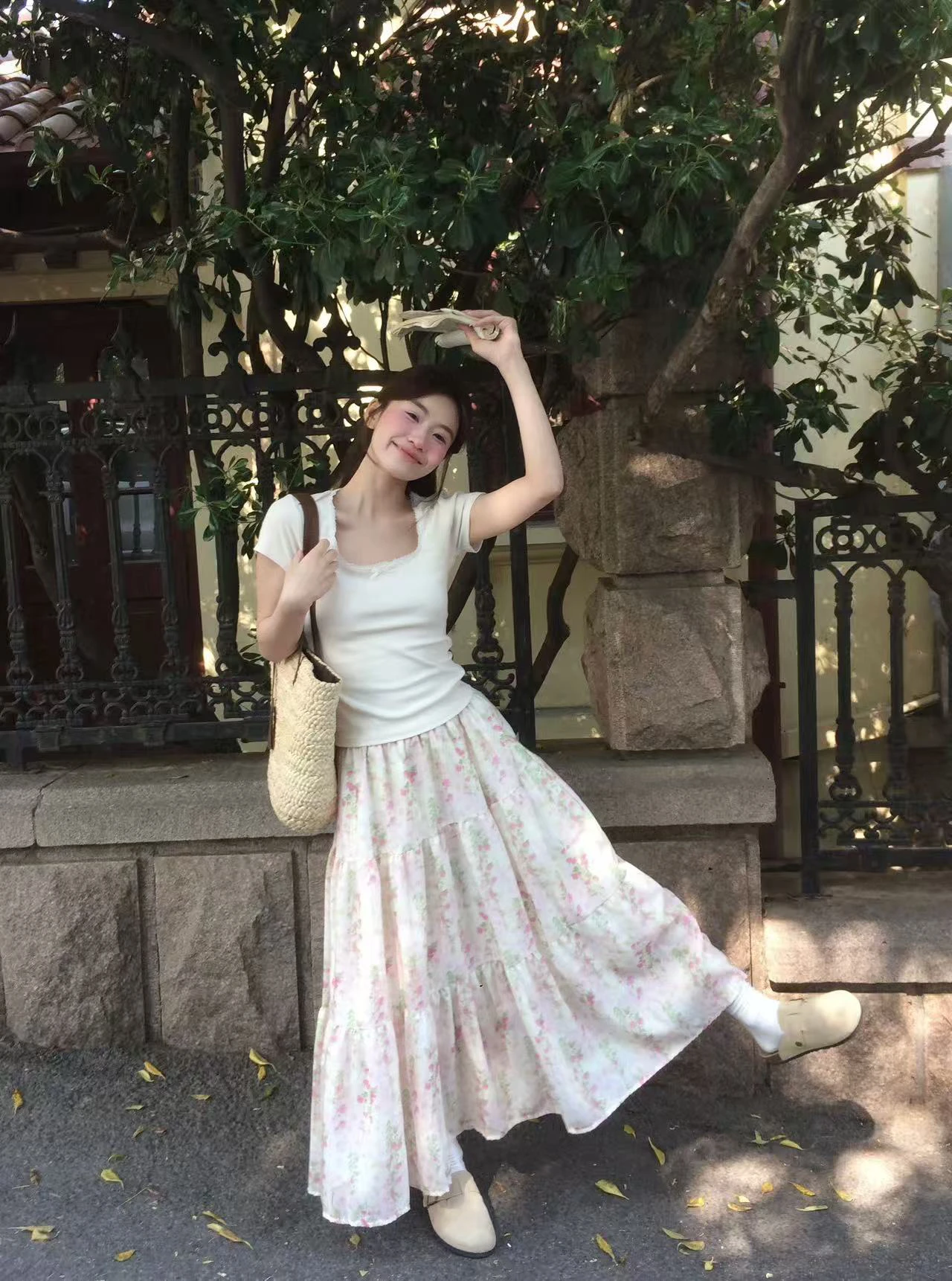 Summer New Floral Print f Skirt Korean Sle Sweet Slimming Long Dr Beach Vaion Wind Skirts for Women High Waist A-Line
Summer New Floral Print f Skirt Korean Sle Sweet Slimming Long Dr Beach Vaion Wind Skirts for Women High Waist A-Line