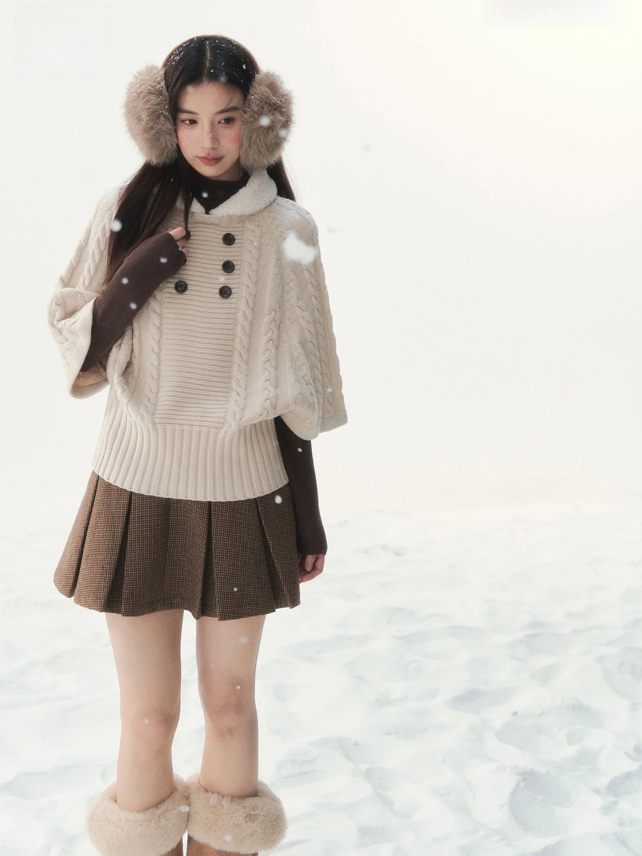 SunsetPark Early Taste Knitted Wool Sweater Doll Collar Cowl Ne Spring Faion for Girls Polyester Fiber ort Length
SunsetPark Early Taste Knitted Wool Sweater Doll Collar Cowl Ne Spring Faion for Girls Polyester Fiber ort Length