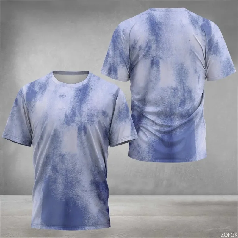 Short Sleeve Tee Summer Men's Fashionable Casual Tie Dye 3D Printed New Fast Drying Badminton and Tennis Short Top Gym Clothing
Short Sleeve Tee Summer Men's Fashionable Casual Tie Dye 3D Printed New Fast Drying Badminton and Tennis Short Top Gym Clothing