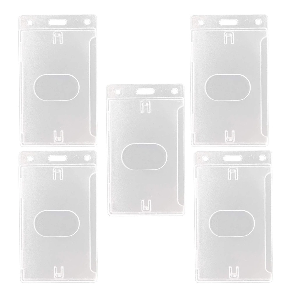 5pcs Transparent Plastic Id Badge Holder Clear Hard Card Protector Side Insert For Office School Conference Exhibition
5pcs Transparent Plastic Id Badge Holder Clear Hard Card Protector Side Insert For Office School Conference Exhibition