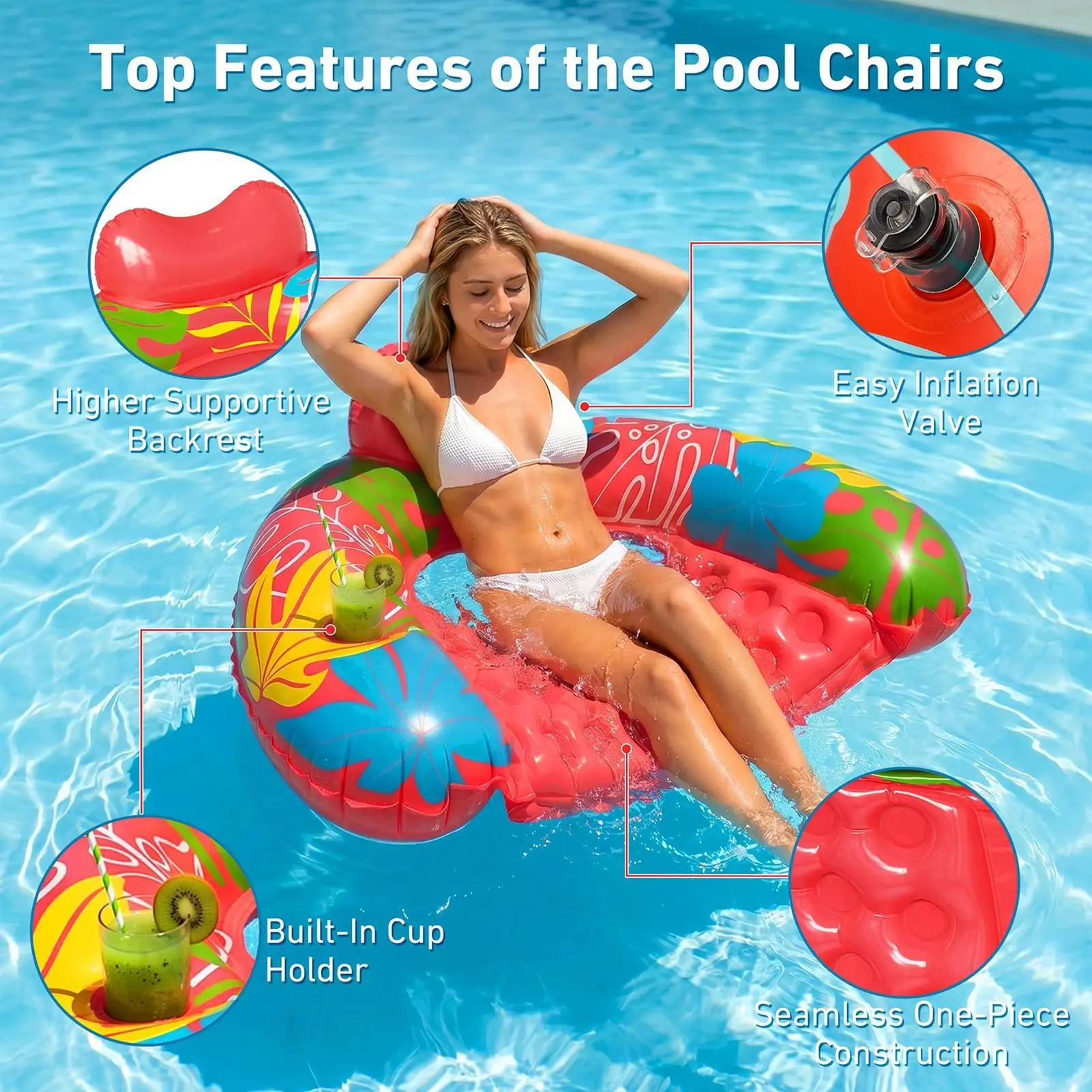 Pool Floats Chair Foldable Sofa Lounger With Cup Holder And Backrest Pool Floating Chair For Summer Beach River Lake Pond Party
Pool Floats Chair Foldable Sofa Lounger With Cup Holder And Backrest Pool Floating Chair For Summer Beach River Lake Pond Party