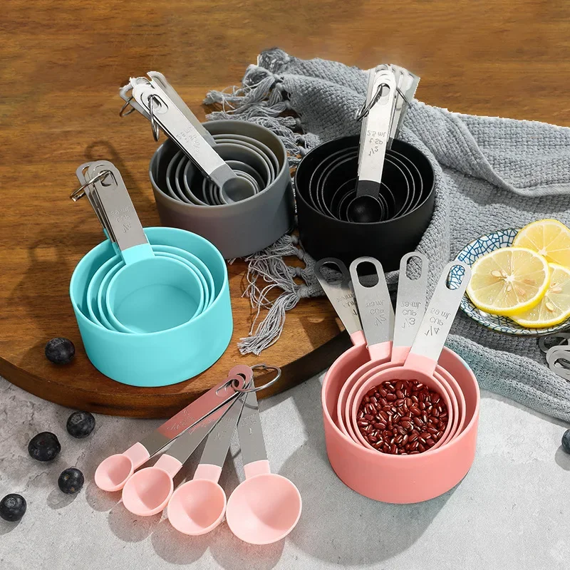8PCS/set Stainless Steel Measuring Cup and Spoon Set with Scale for Accurate Baking and Cooking Grain Dessert Measuring Tools
8PCS/set Stainless Steel Measuring Cup and Spoon Set with Scale for Accurate Baking and Cooking Grain Dessert Measuring Tools