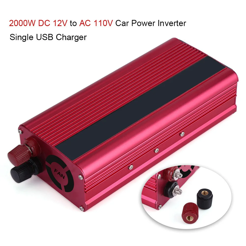 2000W 12V to AC 110V Car Power Inverter Converter USB Adapter Car Power Inverter 2000W Power Inverter Power Converter 
2000W 12V to AC 110V Car Power Inverter Converter USB Adapter Car Power Inverter 2000W Power Inverter Power Converter