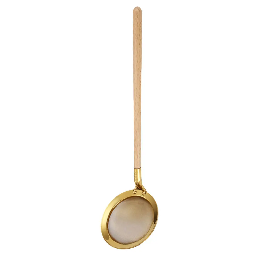 Stainless Steel Kitchen Skimmer Spoon with Wooden Handle Fine Mesh Strainer Ladle Ramen Hot Pot Cooking Tool
Stainless Steel Kitchen Skimmer Spoon with Wooden Handle Fine Mesh Strainer Ladle Ramen Hot Pot Cooking Tool