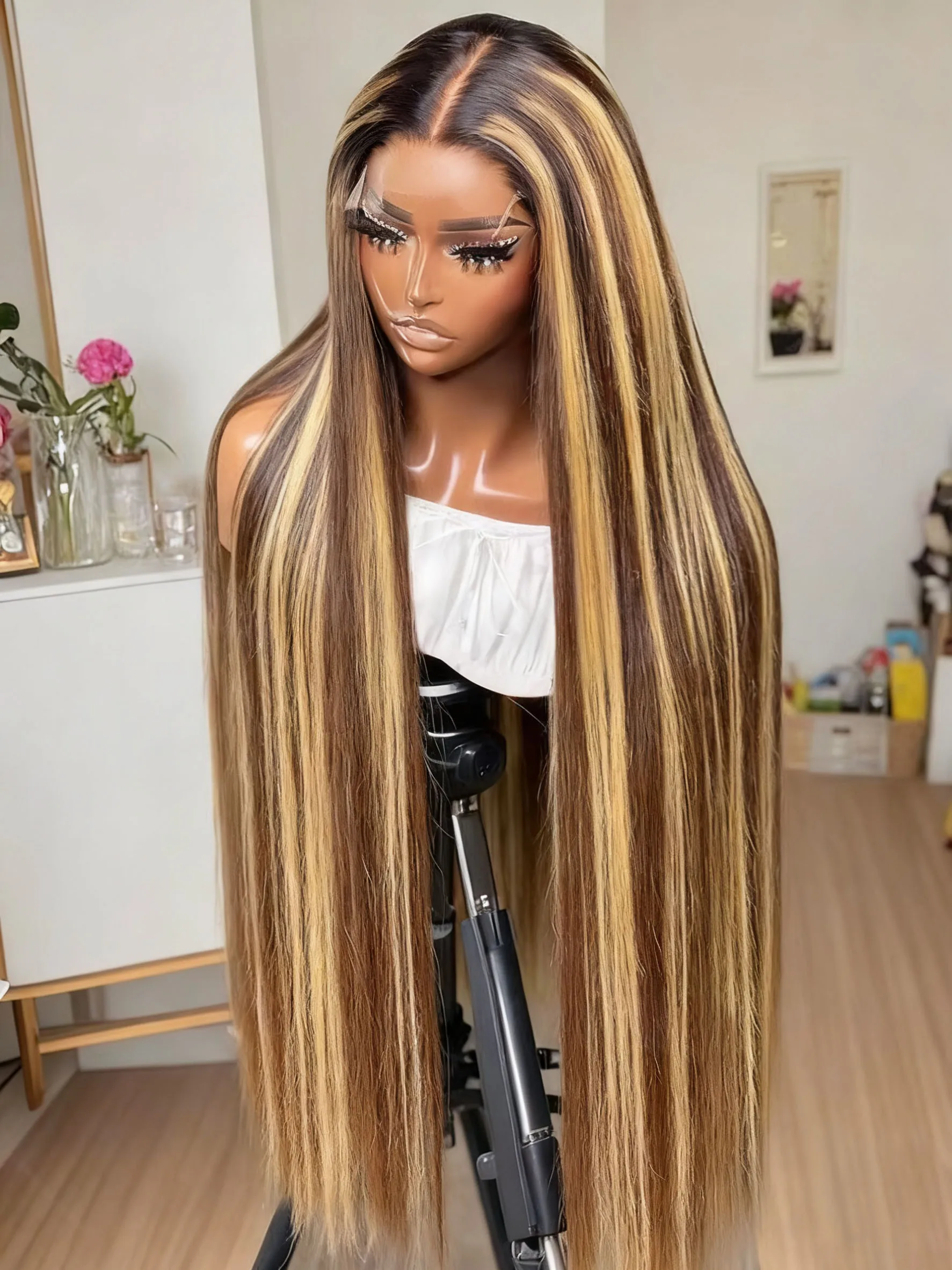 Brazilian Highlight Human Hair Wigs #4/27 Bone Straight HD 13x6 Lace Frontal Wig Colored Omber Blonde Lace Front Wig Preplucked
Brazilian Highlight Human Hair Wigs #4/27 Bone Straight HD 13x6 Lace Frontal Wig Colored Omber Blonde Lace Front Wig Preplucked