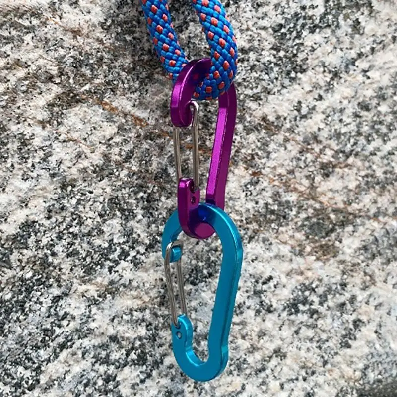 652F 5Pcs D-Shape Spring Clip Carabiner Hook Aluminum Alloy Spring Carabiner Clip for Camping Hiking Fishing Backpacking
652F 5Pcs D-Shape Spring Clip Carabiner Hook Aluminum Alloy Spring Carabiner Clip for Camping Hiking Fishing Backpacking