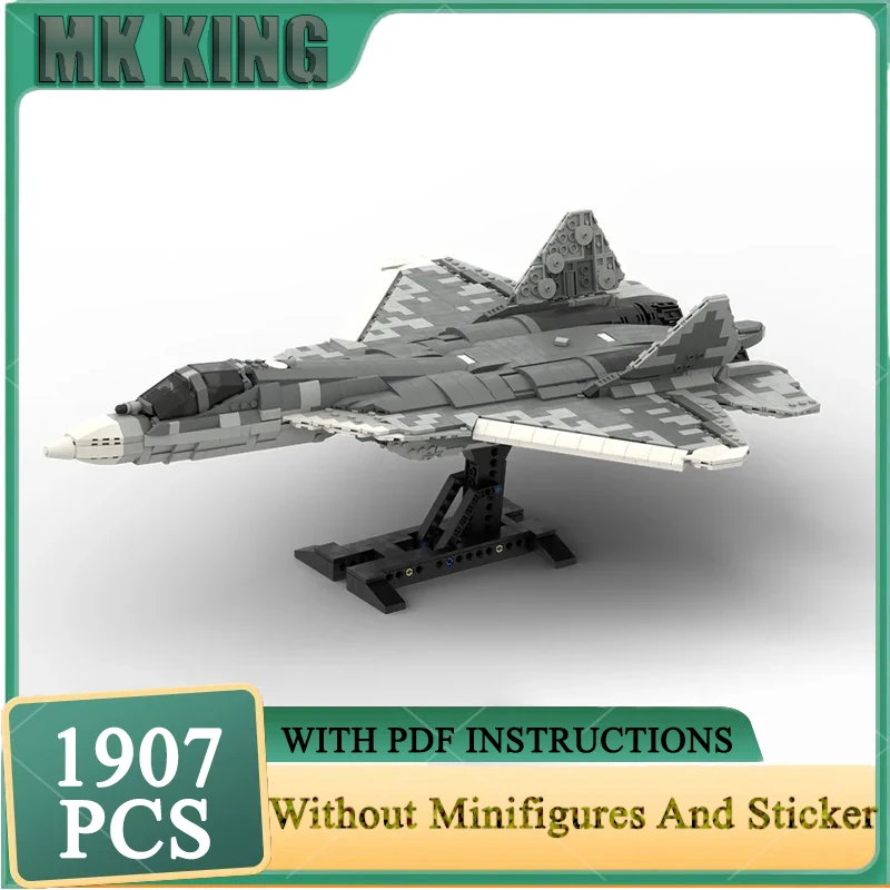 Military Fighter Series Moc Building Blocks SU-57 Felon Combat Aircraft Model Technology Bricks DIY Assembly Airplane Toys
Military Fighter Series Moc Building Blocks SU-57 Felon Combat Aircraft Model Technology Bricks DIY Assembly Airplane Toys