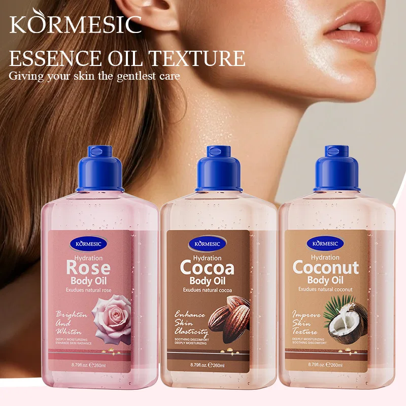 Hot Sale Natural Moisturizing Hydrating Nourishing Cocoa Rose Coconut Collagen Massage Brightening Essential Body Oil 260ml
Hot Sale Natural Moisturizing Hydrating Nourishing Cocoa Rose Coconut Collagen Massage Brightening Essential Body Oil 260ml