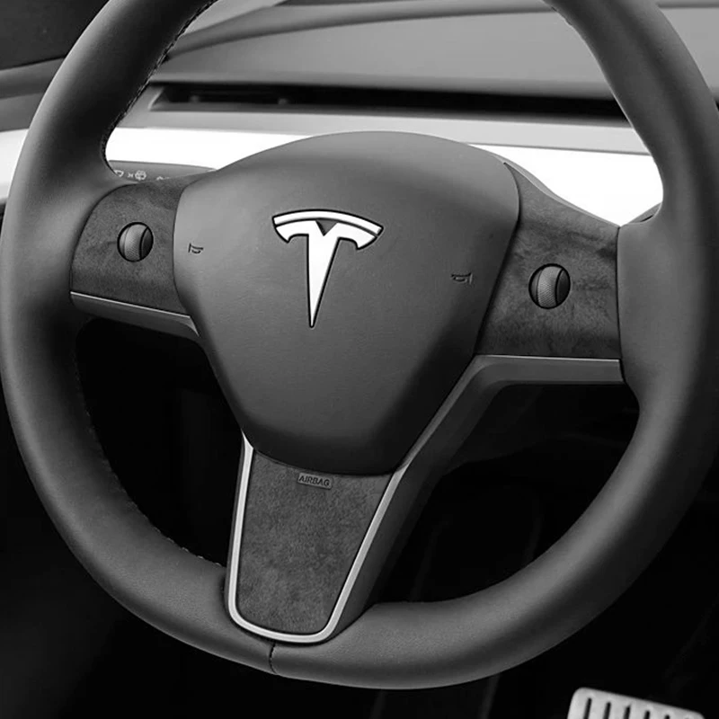 For Tesla Model 3(2019-2022)/Model Y(2019-) Steering Wheel Trim Frame Sticker Made of Alcantara Car Interior Tuning Accessories
For Tesla Model 3(2019-2022)/Model Y(2019-) Steering Wheel Trim Frame Sticker Made of Alcantara Car Interior Tuning Accessories
