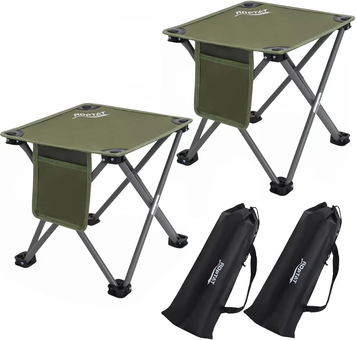2 Pack Folding Camping Stool, Portable Lightweight Seat for Outdoor Hiking Fishing with Carry Bag
2 Pack Folding Camping Stool, Portable Lightweight Seat for Outdoor Hiking Fishing with Carry Bag