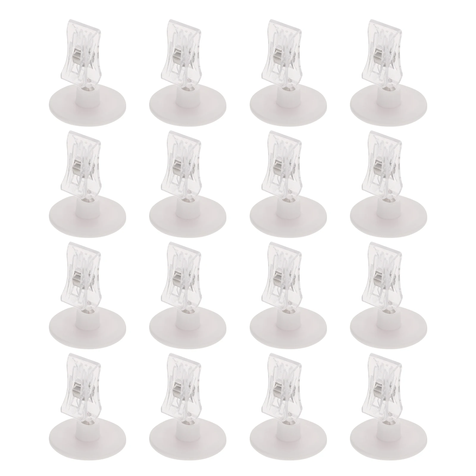 16 Pcs Rotatable Tag Clip Lightweight Compact for Business Cards Menus Advertising Display Signage Holders Plastic Clips
16 Pcs Rotatable Tag Clip Lightweight Compact for Business Cards Menus Advertising Display Signage Holders Plastic Clips