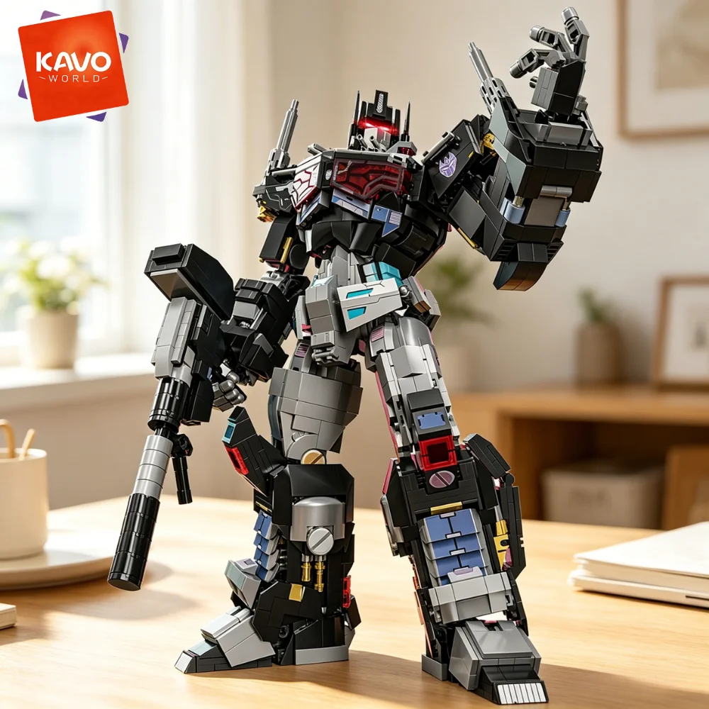 KAVOWORLD 2045PCS Future Technology Dark Commander Mecha Building Bricks Kit Articulated Limbs Robot Figure with LED Lights Collectible Display Model DIY Assembly Tech Interactive Toy Birthday Gift for Robot Enthusiasts
KAVOWORLD 2045PCS Future Technology Dark Commander Mecha Building Bricks Kit Articulated Limbs Robot Figure with LED Lights Collectible Display Model DIY Assembly Tech Interactive Toy Birthday Gift for Robot Enthusiasts