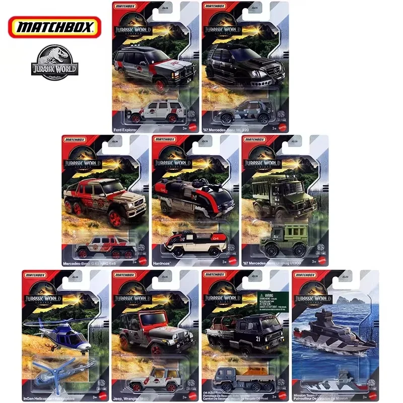 Original Matchbox Jurassic World Rebirth 4 Jeep Wrangler Off-Road Rescueing Ford Explorer Model Car Boy Toys Birthday Gifts
Original Matchbox Jurassic World Rebirth 4 Jeep Wrangler Off-Road Rescueing Ford Explorer Model Car Boy Toys Birthday Gifts