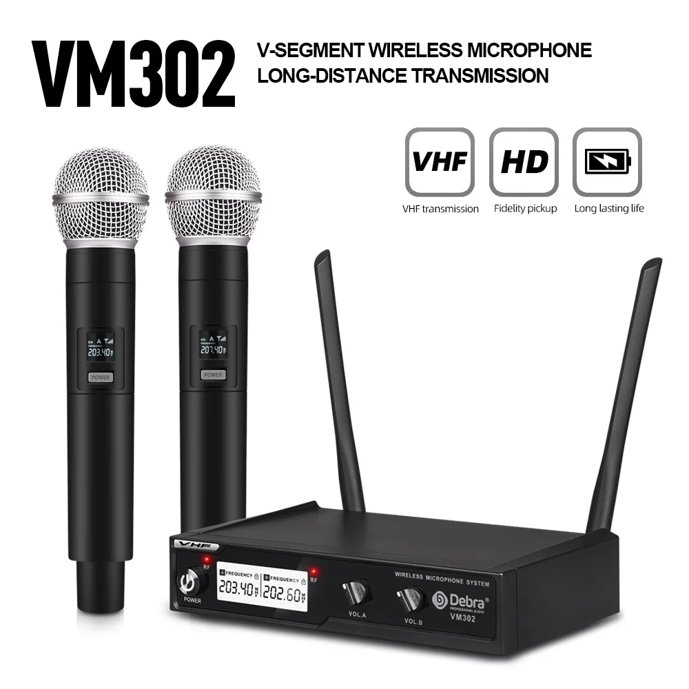 Debra Audio 2-Channel UHF Wireless Microphone System - 80m Range Handheld Mic for Karaoke, Church, Speech & Live Singing
Debra Audio 2-Channel UHF Wireless Microphone System - 80m Range Handheld Mic for Karaoke, Church, Speech & Live Singing