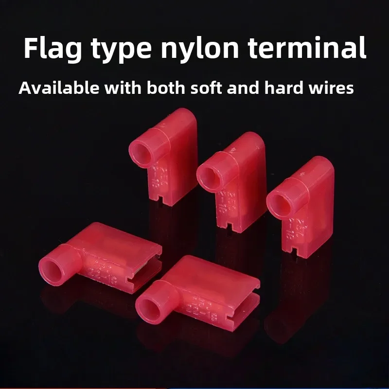 100PC Nylon Flag Shovel Quick Disconnect Busbar Connector 22-18 AWG 90 Degree Electric Pressure Terminal Block (red)
100PC Nylon Flag Shovel Quick Disconnect Busbar Connector 22-18 AWG 90 Degree Electric Pressure Terminal Block (red)