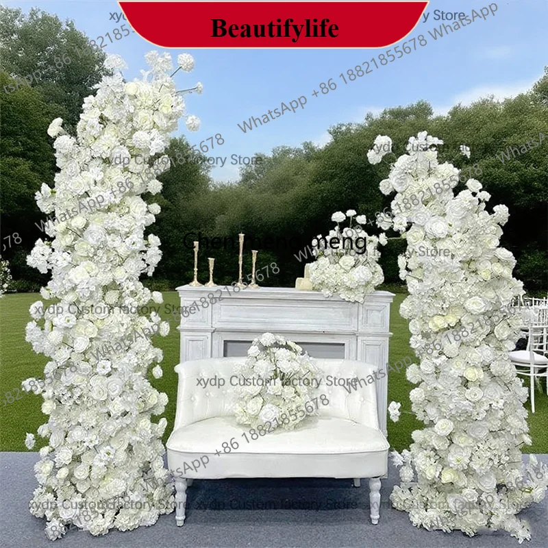 z183 Pure white hydrangea Rose Floral Arrangement Decor Horn Arch Wedding Backdrop Floor Flower Row Event Stage Banquet Party Pr
z183 Pure white hydrangea Rose Floral Arrangement Decor Horn Arch Wedding Backdrop Floor Flower Row Event Stage Banquet Party Pr