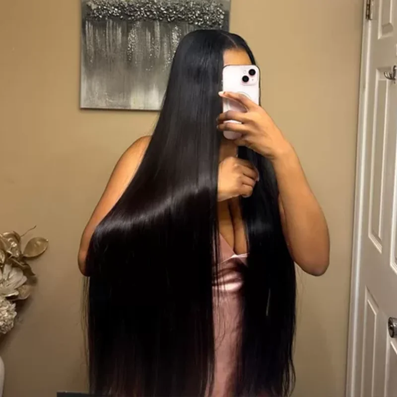 36 40 Inch Bone Straight Transparent Lace Front Wig Human Hair 13x6 250 Density Lace Brazilian Human Hair Wigs For Women
36 40 Inch Bone Straight Transparent Lace Front Wig Human Hair 13x6 250 Density Lace Brazilian Human Hair Wigs For Women