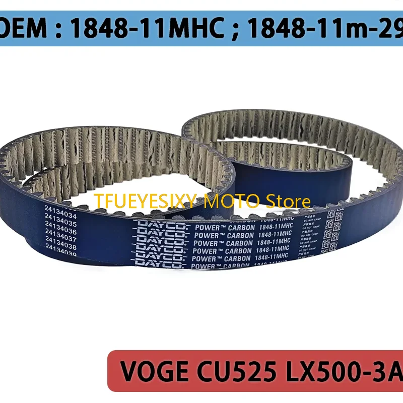TFUEYESIXY 1848-11MHC 1848-11m-29 Original DAYCO Motorcycle Belt Drive Belt For VOGE CU525 LX500-3A Extended Engine Belt
TFUEYESIXY 1848-11MHC 1848-11m-29 Original DAYCO Motorcycle Belt Drive Belt For VOGE CU525 LX500-3A Extended Engine Belt
